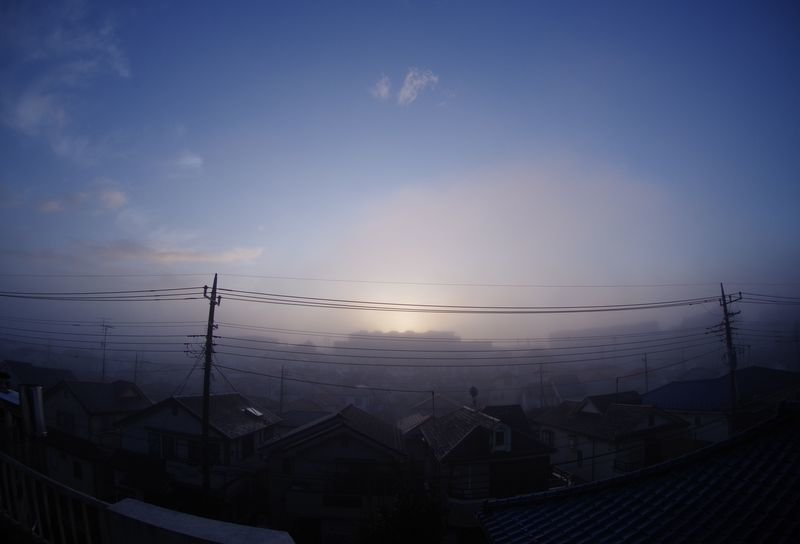 朝霧は晴れ