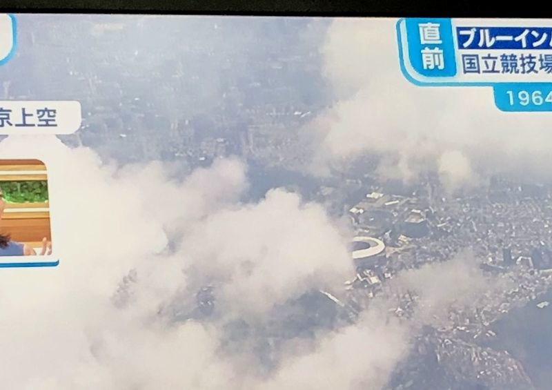 TOKYO2020ブルーインパルスの飛行